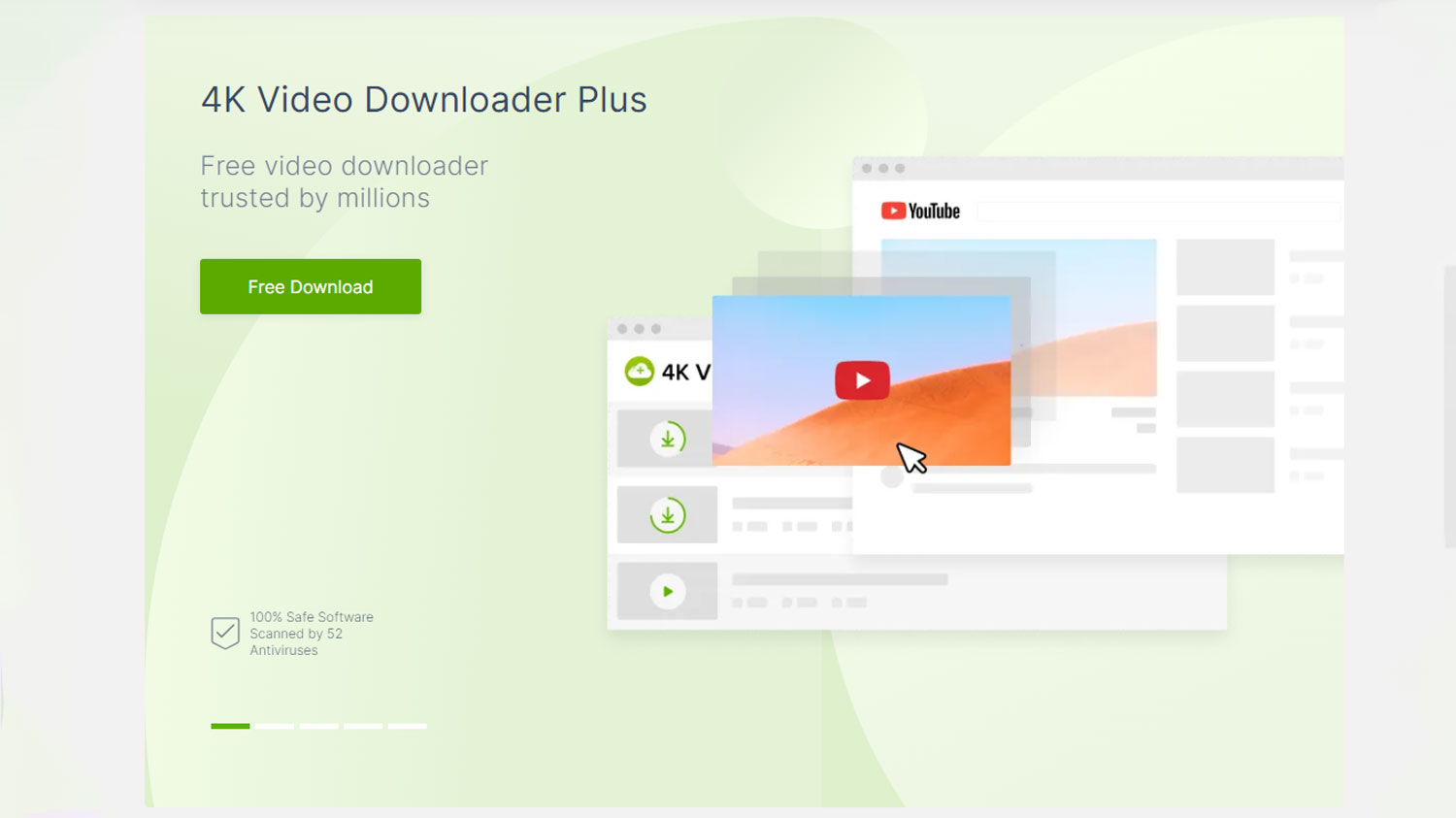 صفحه دانلود نرم افزار 4K Video Downloader